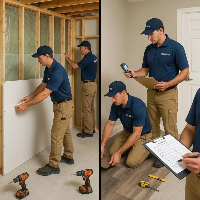 Repairs and Reconstruction process in Guilford Siding, PA